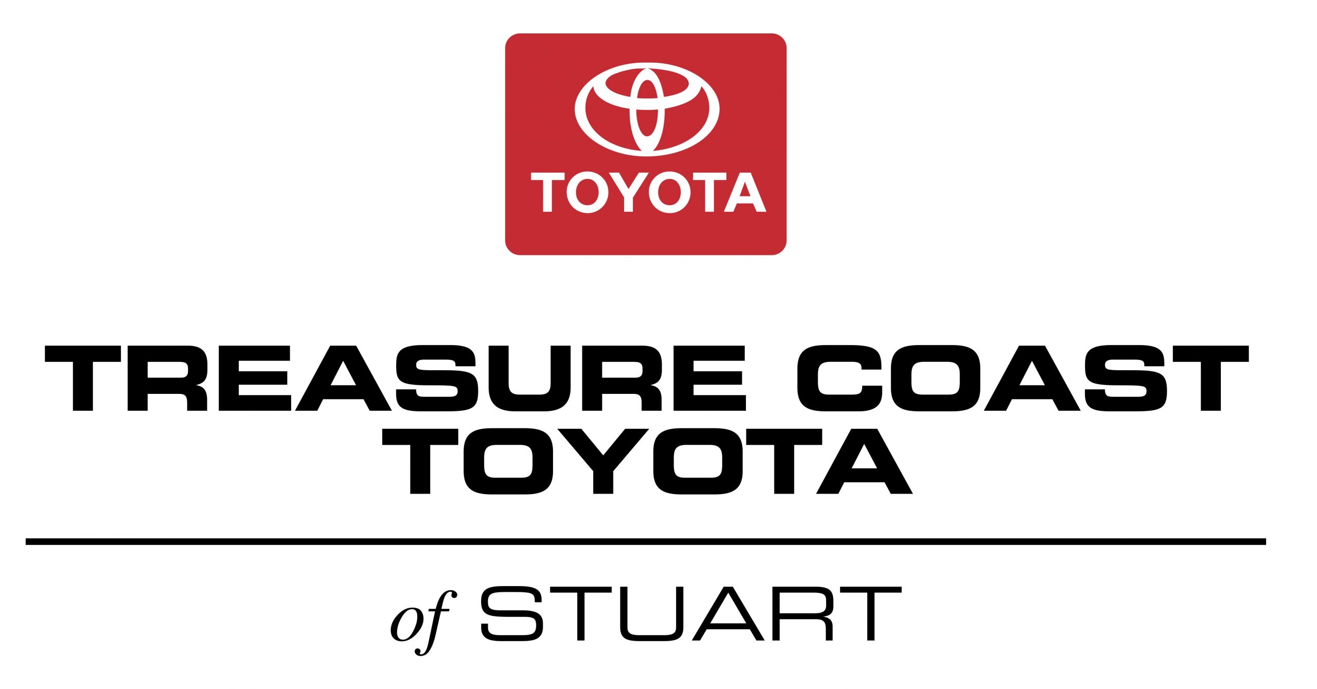 Treasure Coast Toyota logo altered for sign